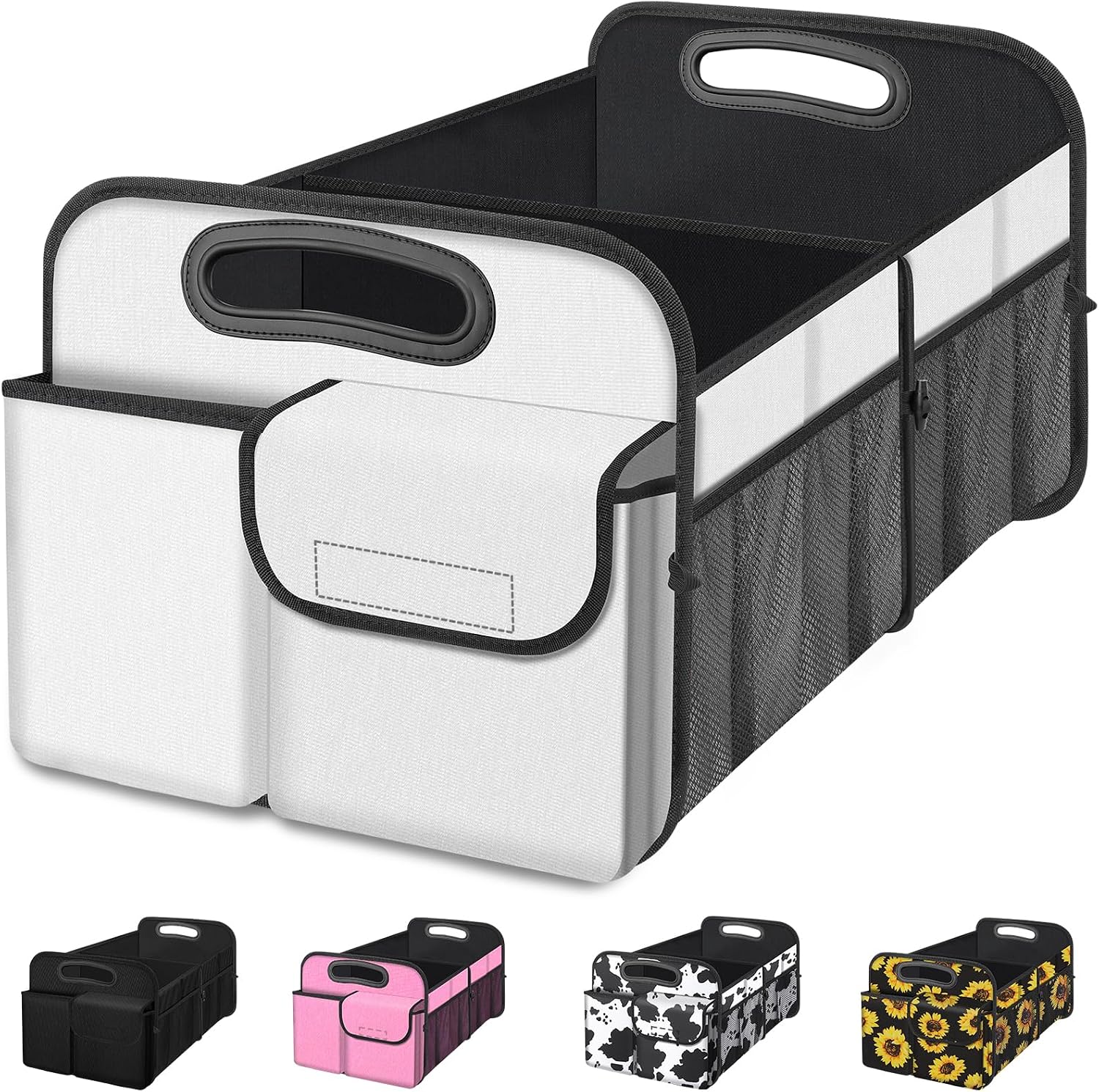Moonval Collapsible Car Trunk Organizer, Large Waterproof SUV & Sedan Storage Bin