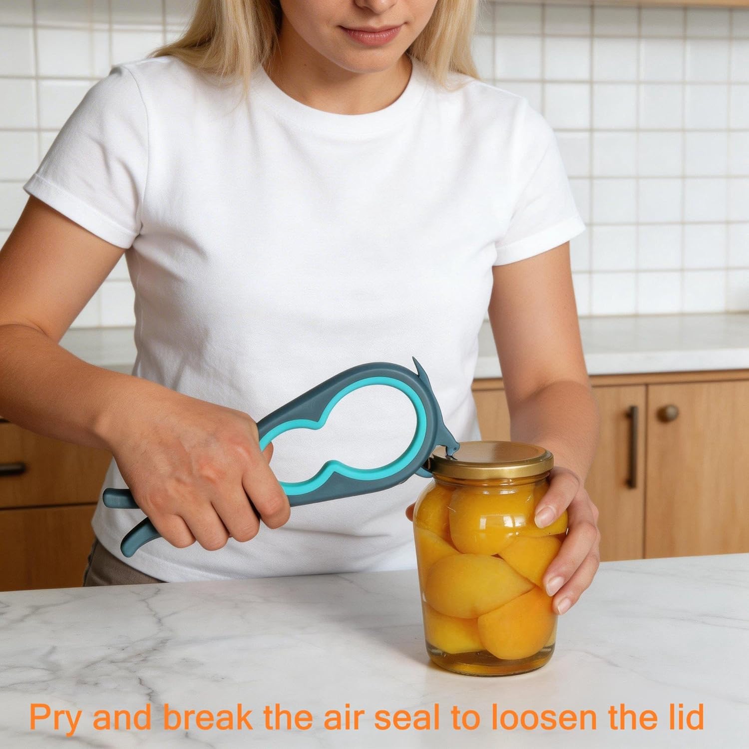 Moonval Jar Opener Set, Multi-Function Bottle & Can Opener for Easy Lid Opening