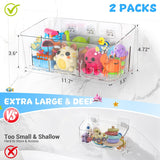 Moonval Bath Toy Organizer, Quick-Dry Mesh Storage Bins with 3 Compartments for Baby & Kids Toys