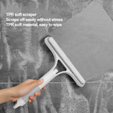 Moonval 3-in-1 Spray Window Cleaner, Glass Squeegee with Built-In Spray Bottle & Wiper