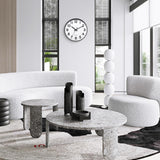 Moonval Silent Wall Clock, 12-Inch Non-Ticking Battery-Operated Clock for Home & Office Decor