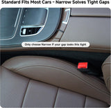 Moonval Car Seat Gap Fillers, 2-Pack 3-in-1 Foam Organizers with Storage Hook for Car Seats
