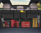 Moonval Car Trunk Organizer, Collapsible Large-Capacity Backseat Storage Bag with 8 Pockets for SUVs & Trucks