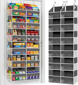 Moonval Over-the-Door Organizer, 5-Tier Hanging Storage with 10 Compartments, 80 lb Capacity