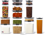 Moonval Food Storage Containers, 8-Piece Airtight BPA-Free Pantry Canister Set, Leakproof & Dishwasher Safe