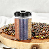 Moonval Storage Container, 4-Section 2500ml Clear Food Organizer with Lid for Snacks & Spices