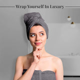 Moonval Cotton Towel Set, 8-Piece Bathroom Towels with 2 Bath, 2 Hand & 4 Washcloths