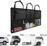 Moonval Car Trunk Organizer, Collapsible Large-Capacity Backseat Storage Bag with 8 Pockets for SUVs & Trucks