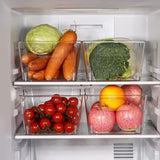 Moonval Clear Storage Bins, 12-Pack Multi-Purpose Pantry Organizers for Kitchen, Fridge & Cabinets