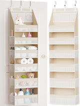 Moonval Over-the-Door Organizer, 6-Shelf Hanging Storage with 13 Mesh Pockets