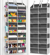Moonval Over-the-Door Organizer, 5-Tier Hanging Storage with 10 Compartments, 80 lb Capacity