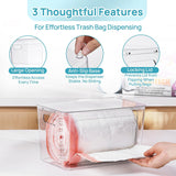 Moonval Plastic Storage Bins, 6-Pack 32 Qt Clear Stackable Containers with Lids for Home Organization