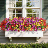 Moonval Artificial Daisy Flowers, 24 Bundles UV-Resistant Faux Outdoor Plants for Home & Garden Decor