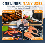 Moonval Heavy Duty Oven Liner, 17 x 75 Inch Non-Stick Reusable Heat-Resistant Mat