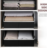 Moonval Trapezoid Closet Shelf Organizers, 3-Pack Large Fabric Storage Bins with Handles
