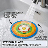 Moonval 2-in-1 Silicone Drain Cover, Hair Catcher and Stopper for Sink, Shower and Tub