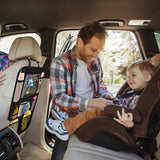 Moonval Backseat Car Organizer, Seat Protector with Tablet Holder & Multi-Pocket Storage for Kids