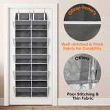 Moonval Over-the-Door Organizer, 5-Tier Hanging Storage with 10 Compartments, 80 lb Capacity