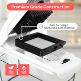 Moonval Vegetable Chopper, 4-in-1 Food Chopper & Spiralizer with Container for Kitchen Prep