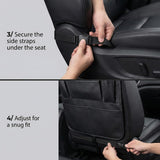 Moonval Backseat Car Organizer, Seat Protector with Tablet Holder & Multi-Pocket Storage for Kids