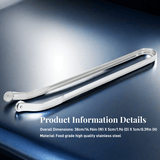 Moonval BBQ Sausage Tongs, Stainless Steel Grill Tongs with Non-Slip Grip