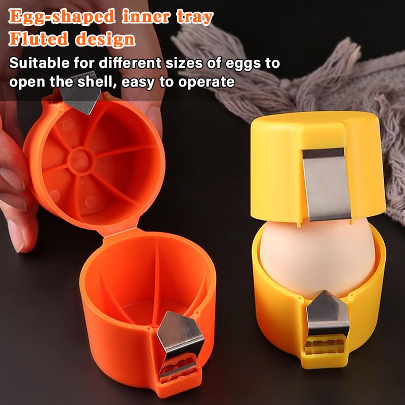 Moonval Egg Shell Opener, Stainless Steel Egg Cracker Tool for Clean & Easy Egg Opening