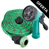 Moonval Expandable Garden Hose, Flexible Water Hose with Spray Nozzle for Lawn, Garden & Car Wash