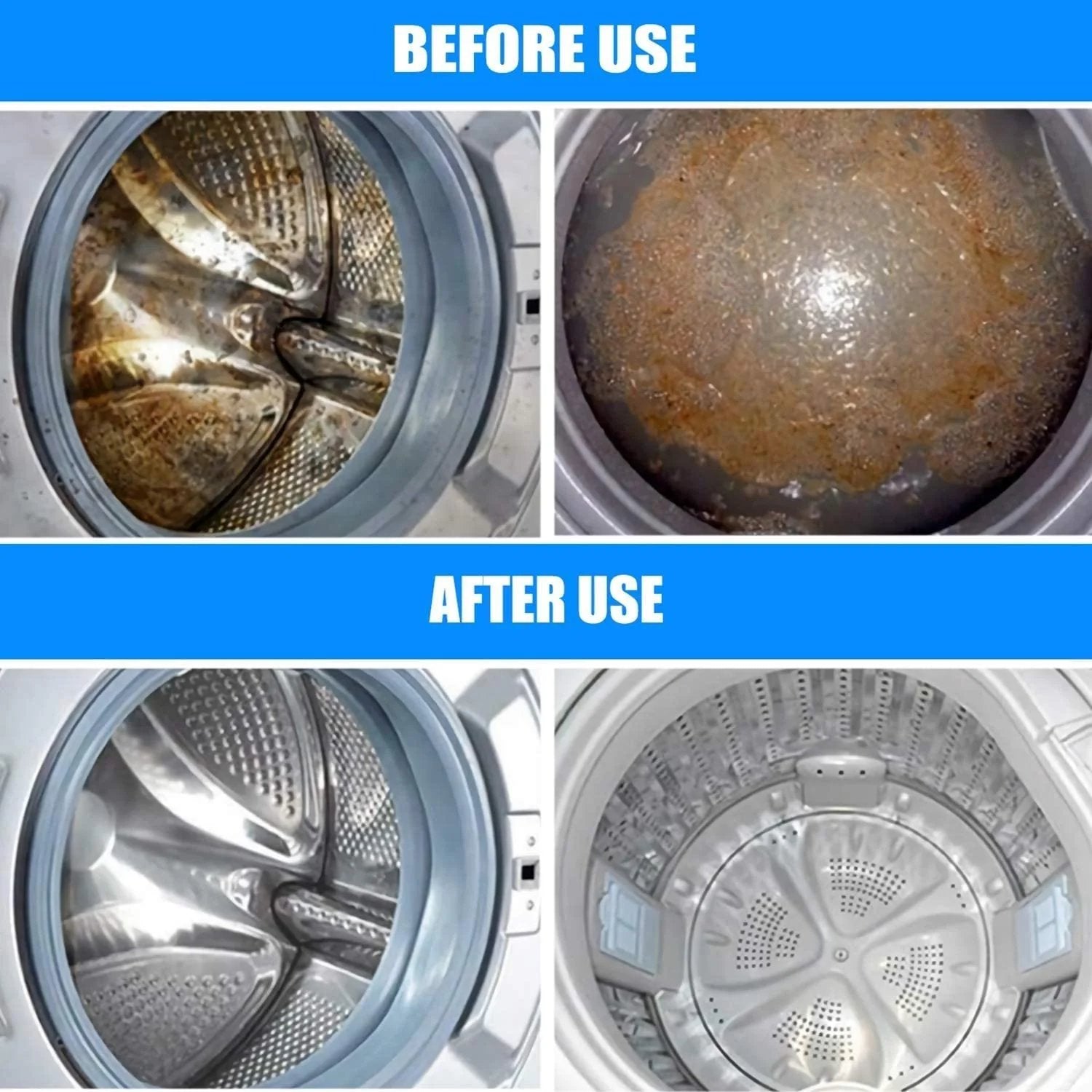 Moonval Washing Machine Cleaner Tablets, Deep Cleaning Descaler, Value Pack Buy 2 Get 3 Free