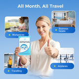 Moonval Disposable Toilet Seat Covers, Biodegradable Universal Travel Liners, 100-Pack