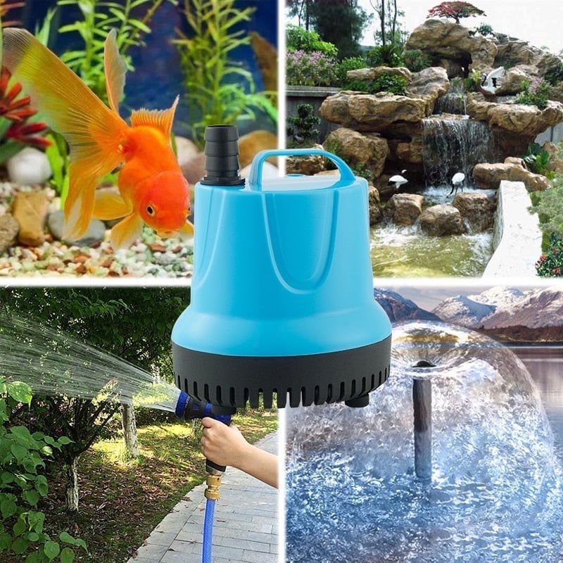 Moonval Submersible Aquarium Water Pump, Quiet Adjustable Pump for Fish Tanks, Fountains & Ponds