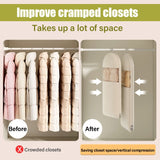 Moonval Hanging Garment Storage Bag, Space-Saving Closet Organizer with Hanging Design