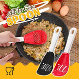 Moonval Multifunction Cooking Spoon, Heat-Resistant Strainer, Masher & Grater Utensil