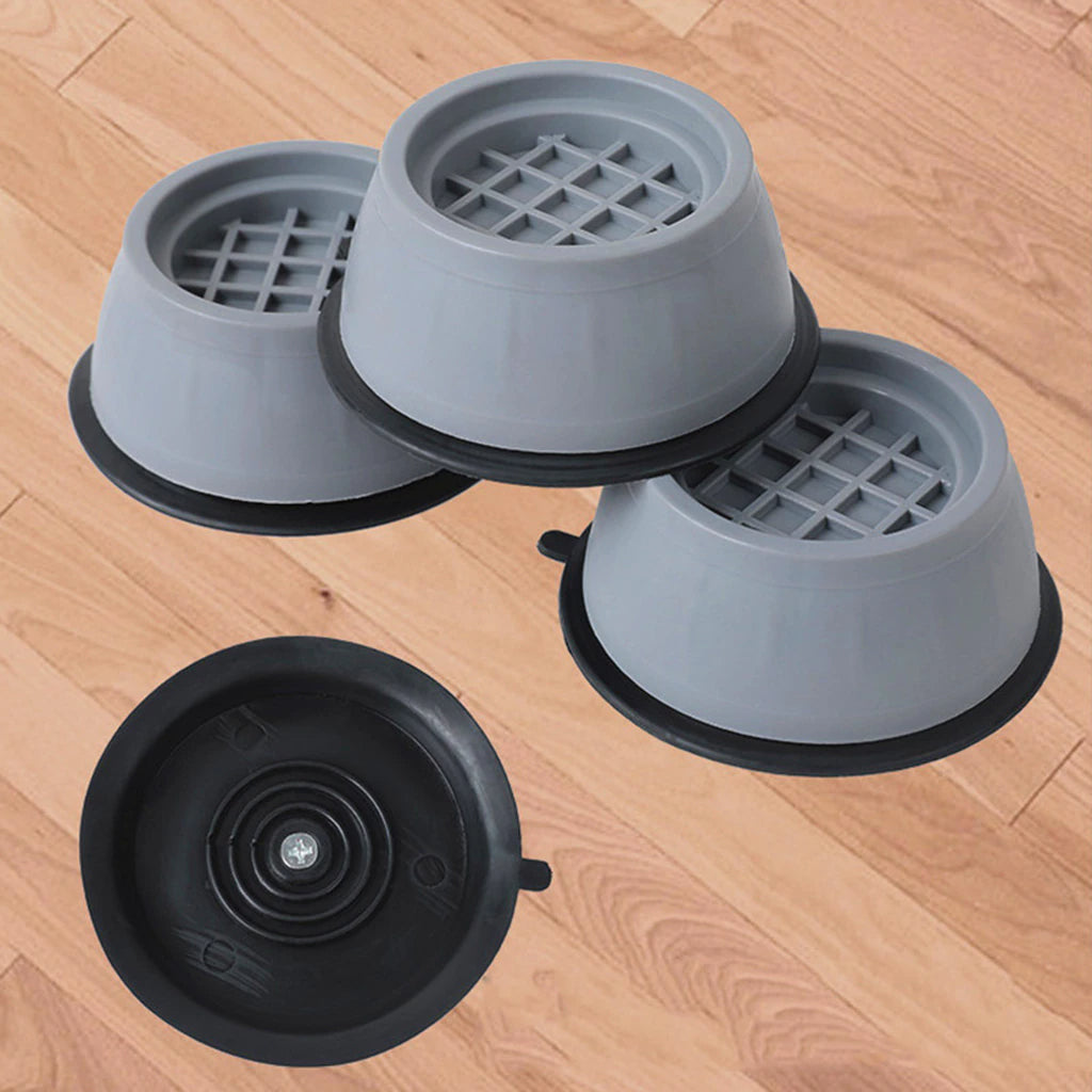 Moonval Anti-Vibration Washing Machine Pads, 4-Pack Non-Slip Noise Reduction Feet