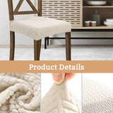 Moonval Stretch Chair Seat Covers, Waterproof Elastic Dining Chair Protector, Anti-Slip
