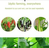 Moonval Plant Ties, Reusable Plastic Garden Plant Support Clips for Vines, Tomatoes & Vegetables