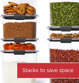 Moonval Food Storage Containers, 8-Piece Airtight BPA-Free Pantry Canister Set, Leakproof & Dishwasher Safe