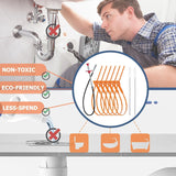 Moonval Drain Cleaning Tool Set, 9-Piece Drain Snake, Hair Remover & Cleaning Brush Kit