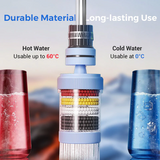 Moonval Faucet Water Filter, Tap Purifier Attachment for Cleaner Water & Kitchen Bathroom Faucets