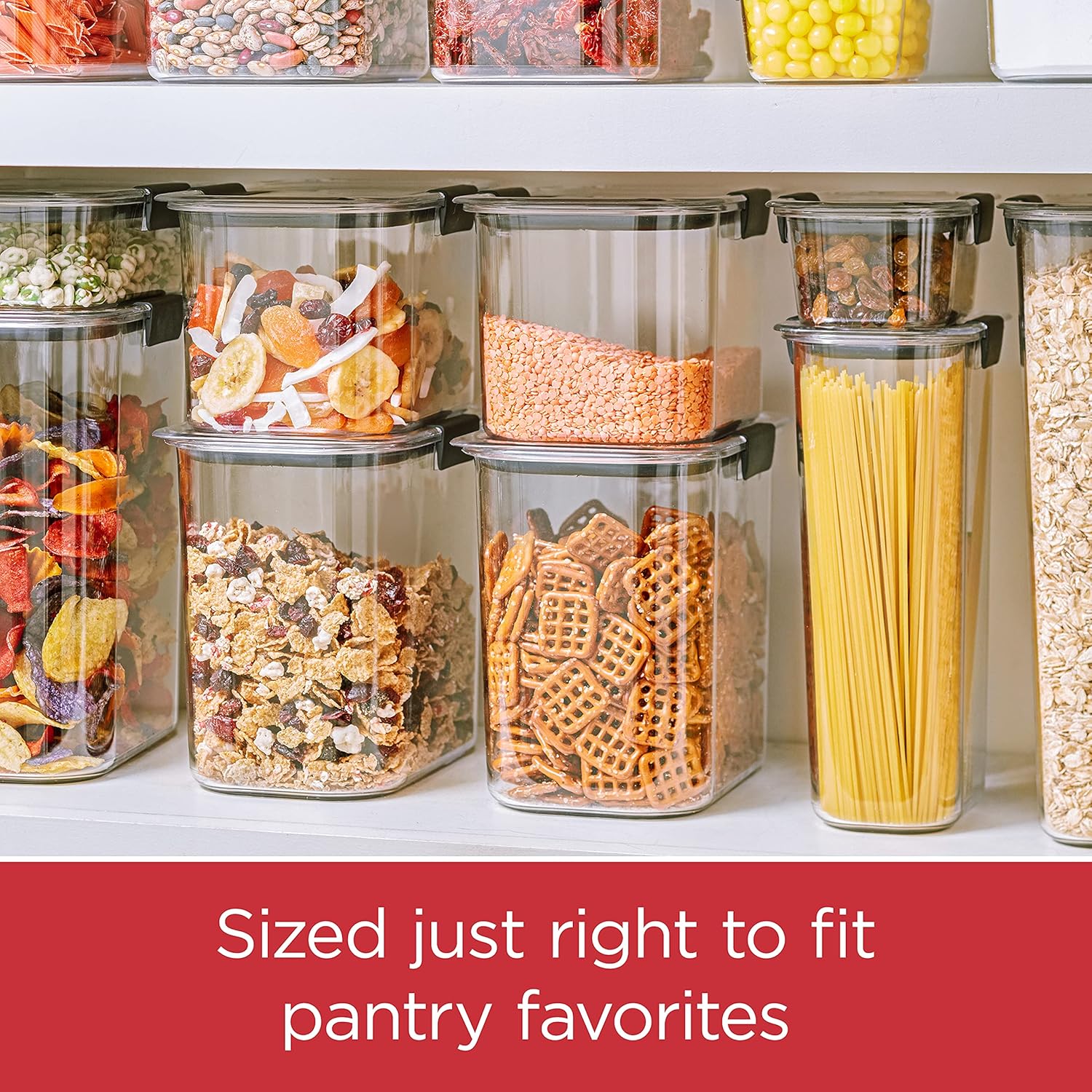 Moonval Food Storage Containers, 8-Piece Airtight BPA-Free Pantry Canister Set, Leakproof & Dishwasher Safe