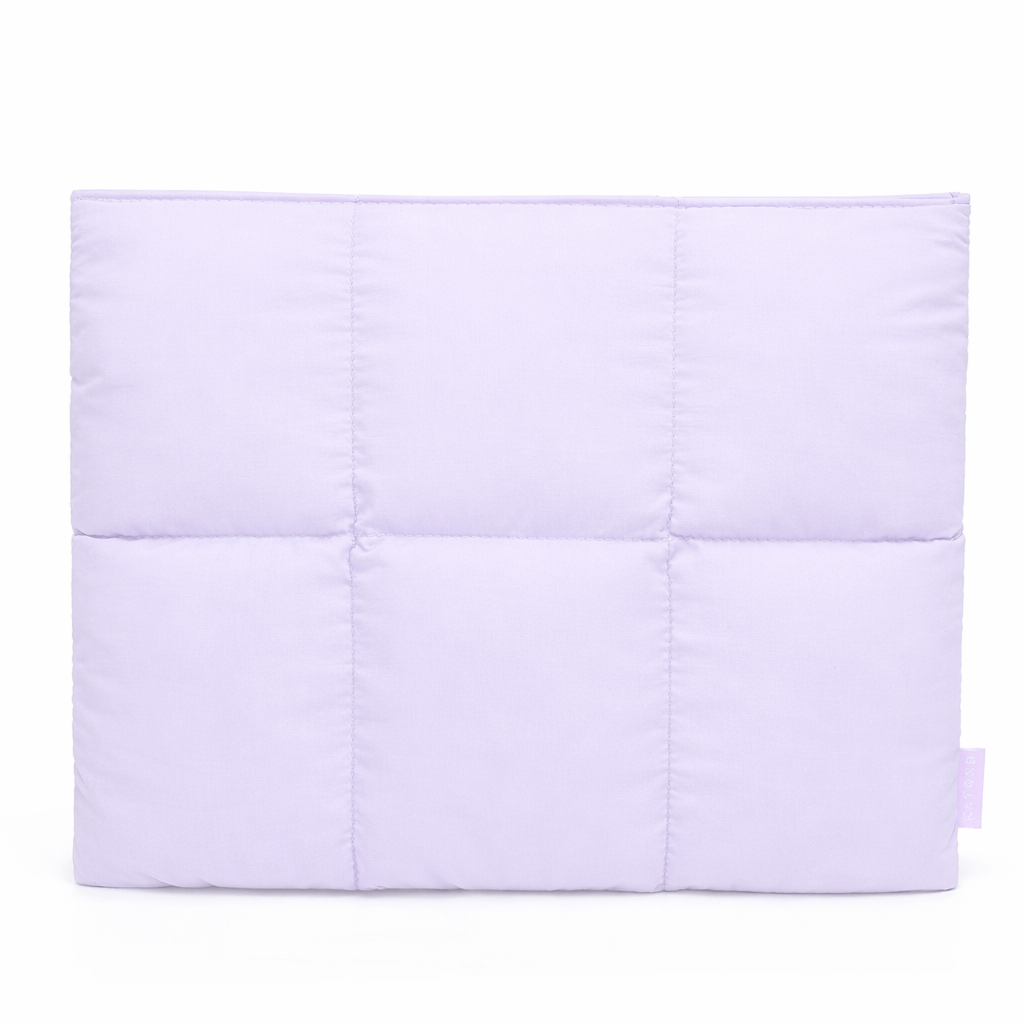 Moonval Puffy Laptop Sleeve, Quilted Protective Laptop Case with Soft Padded Interior