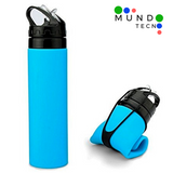 Moonval Collapsible Silicone Water Bottle, Foldable Leakproof Sports Bottle for Travel, Gym & Outdoor Use