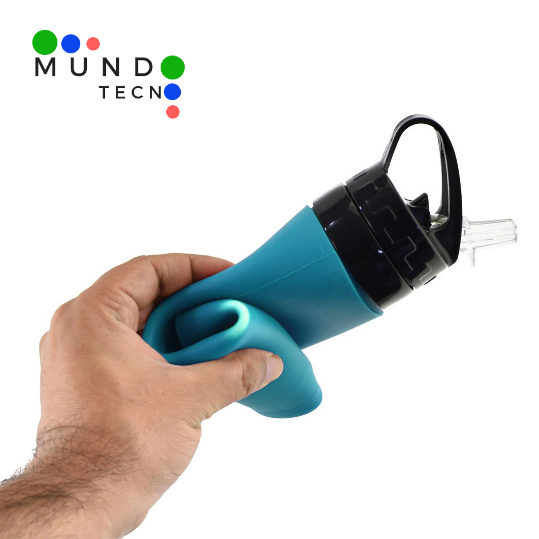 Moonval Collapsible Silicone Water Bottle, Foldable Leakproof Sports Bottle for Travel, Gym & Outdoor Use