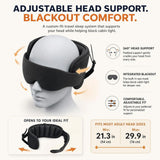 Moonval Travel Sleep System, Portable Inflatable Neck & Head Support Pillow for Travel