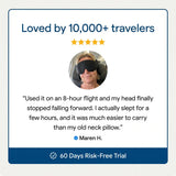 Moonval Travel Sleep System, Portable Inflatable Neck & Head Support Pillow for Travel