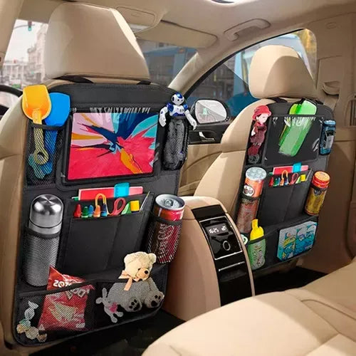 Moonval Car Seat Organizer, Backseat Storage Organizer with Multiple Pockets for Travel & Essentials
