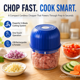 Moonval Wireless Electric Food Chopper, USB Rechargeable Mini Food Processor for Garlic & Vegetables