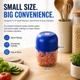 Moonval Wireless Electric Food Chopper, USB Rechargeable Mini Food Processor for Garlic & Vegetables