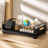 Moonval Pull-Out Cabinet Organizer, Sliding Under Sink Storage Rack for Kitchen & Bathroom