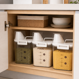 Moonval 1600ml Food Storage Container, Airtight Kitchen Storage Box for Dry Food & Meal Prep