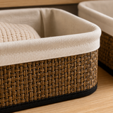 Moonval 3-Piece Storage Basket Set, Woven Organizer Bins for Shelves, Closets, Nursery & Home Storage